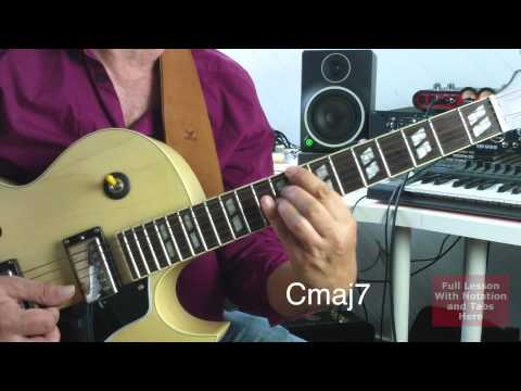 Shell Chords Guitar Lesson Root C with Root on E String and A String