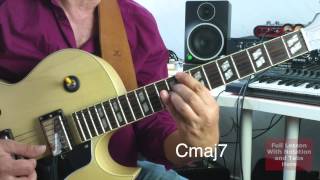 Shell Chords Guitar Lesson Root C with Root on E String and A String