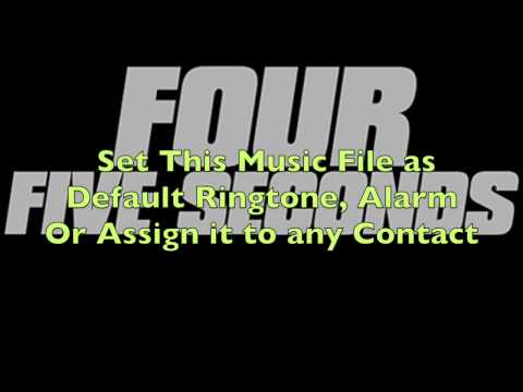 FourFiveSeconds Ringtone Video