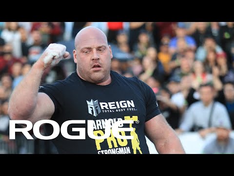Caron Gets All 3 - Rogue Strongman Sandbag Load | 2020 Arnold Pro Strongman USA Qualifier - Event 4