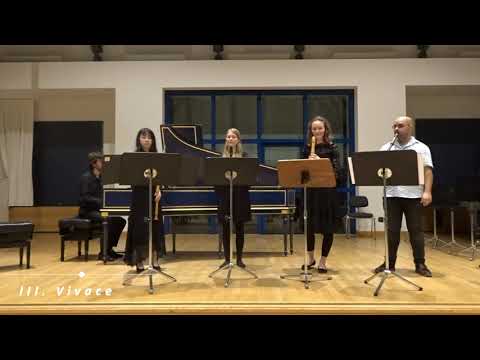 J. C. Schickhardt (1682 1762): Concerto II für vier Altblockflöte und B. C in d-Moll