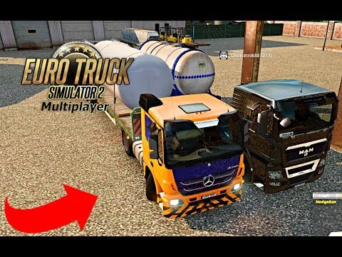 Euro Truck Simulator 2 multiplayer - Mercedes benz actros