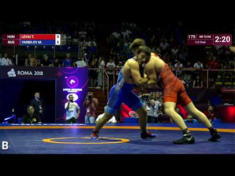 1/2 GR - 72 kg: T. LEVAI (HUN) v. M. YARBILOV (RUS)
