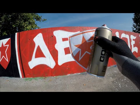 DELIJE GRAFFITI - #crvenazvezda #delije #večitiderbi #partizan #grobari (Music: Tune Seeker)