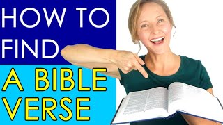 BIBLE QUICK TIP: HOW TO FIND A BIBLE VERSE For Beginners * Easy As 1-2-3!
