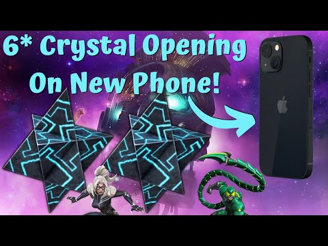 Double 6-Star Basic Crystal Opening! On New iPhone 13! Cav EQ 100%! - Marvel Contest of Champions
