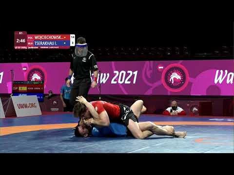 Qual. Men's GP No-Gi - 100 kg: K. WOJCIECHOWSK (POL) v. I. TSERAKHAU (BLR)