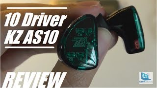 Video thumbnail for REVIEW: KZ AS10 - Crazy 10 Driver IEM HiFi Earbuds! by OSReviews
