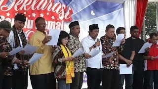 Aliansi Masyarakat Indonesia Deklarasikan Pemilu Damai di Tugu Proklamasi