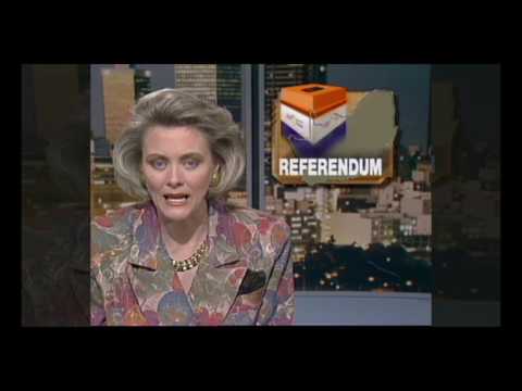 White South Africa votes in 1992 referendum (25 years ago)
