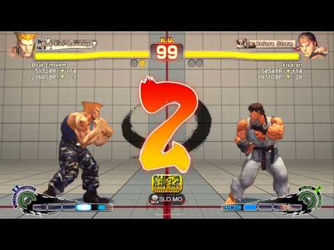 Blue Emblem (Guile) Vs kisaran (Ryu) SSF4 AE 2012 Match Video Super Street Fighter 4 1080P