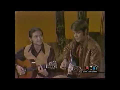 Guitar shred time with Willie Nelson and Glen Campbell - Columbus Stockade Blues (1970)