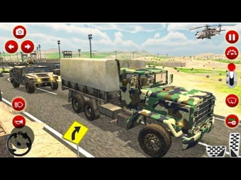 Troops transport in army Truck Driving simulator -android gameplay