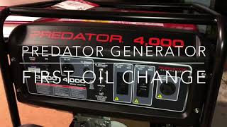Predator Generator Oil Change