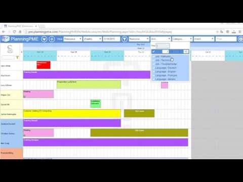 PlanningPME Web Access - New Filters