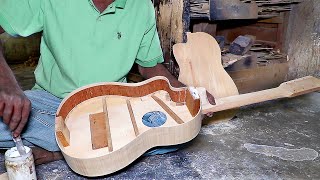 Amazing Art of Crafting Acoustic Guitars