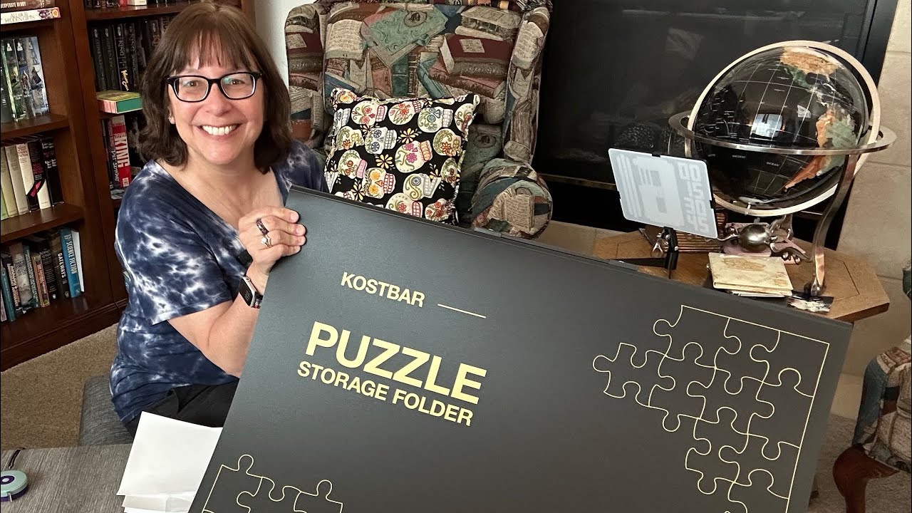 Puzzle storage book - fits puzzles up to 1000 pieces! Great gift for a puzzler.