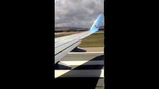 preview picture of video 'Thomson 737-800 Departing Paphos International Airport'