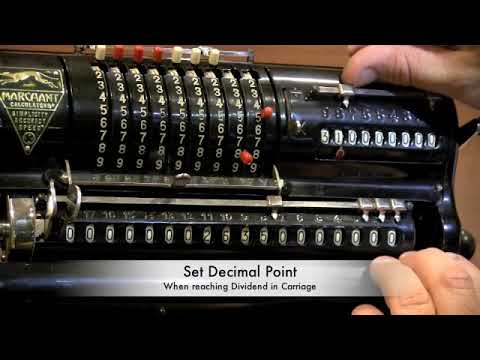 Marchant Calculator - Division Per Subtraction