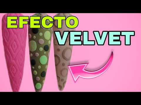 Aprende hacer EFECTO VELVET o TERCIOPELO 😍💅/ EFECTO VELVET PARA PRINCIPIANTES.Velvet Nails.