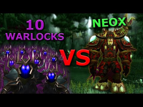 Feral Druid vs 10 random Warlocks / Burning Crusade PTR