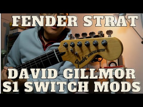 Fender Stratocaster S1 Switch, David Gillmor Mods
