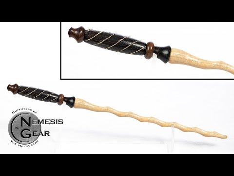 Making a Magic Wand with Spiral Blade - Wood Turning