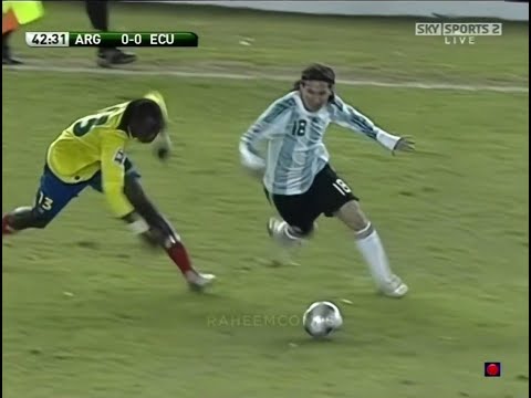 ARG 29. Lionel Messi vs Ecuador - Qualifiers WC 2010 (Home) 07-08