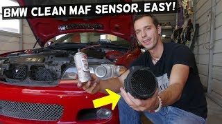 HOW TO CLEAN MAF SENSOR MASS AIR FLOW SENSOR ON BMW E46 E39 E53 E83 X3 X5 Z3 Z4 E60 E65