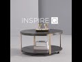 Jensen Wood And Metal T Brace Round Coffee Table By INSPIRE Q Artisan