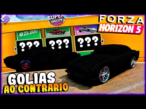 FORZA HORIZON 5 - GOLIAS AO CONTRARIO COM CARRO DE ROLETA