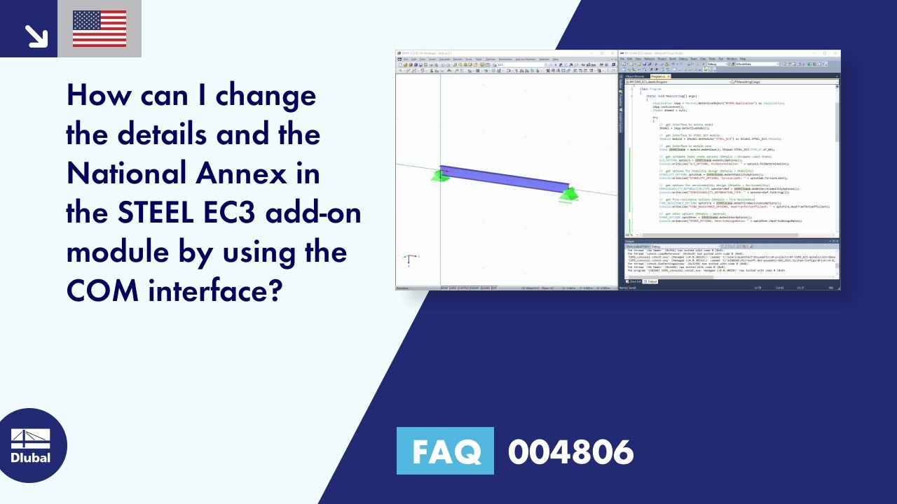 [EN] FAQ 004806 | How can I change the details and the National Annex in the STEEL EC3 add-on module ...