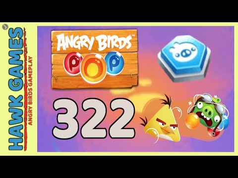 Angry Birds Stella POP Bubble Shooter Level 322 - Walkthrough, No Boosters