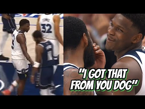 Anthony Edwards mic'd up during Game 4 vs Mavs - wholesome moment with Kyrie