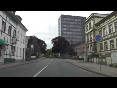 Iserlohn Fahrt durch die Friedrichstraße und durch die Westfalenstraße 14.05.2015