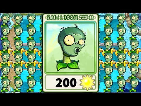 PvZ 1 Mod ZomPlants vs Zombotany - Repeater ZomPlants VS All Zombotany 2