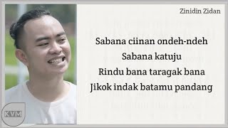 Download lagu Zinidin Zidan & Yaya Nadila Ciinan Bana Lyrics Karaoke mp3