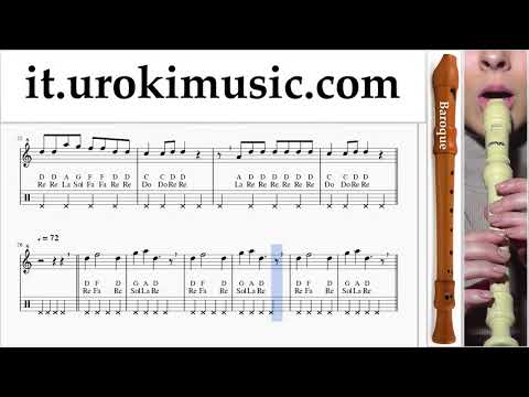 Lezioni di Flauto Dolce B. Nicky Jam ft. Will Smith - Live It Up Tutorial Spartito um-ih276