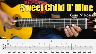 Download lagu Sweet Child O' Mine - Guns N' Roses - Fingerstyle Guitar Tutorial TAB & Lyrics mp3 Download lagu Sweet Child O' Mine - Guns N' Roses - Fingerstyle Guitar Tutorial TAB & Lyrics mp3