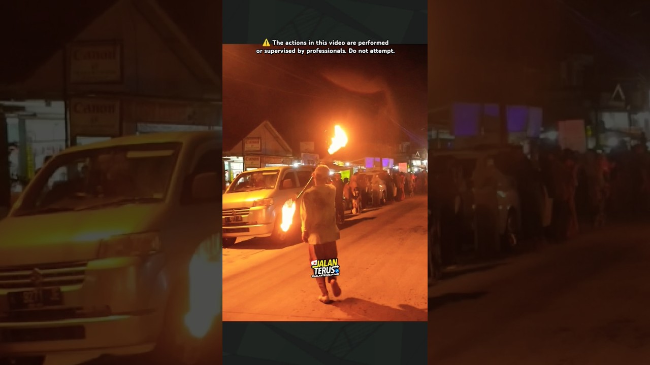 atraksi obor malam takbir keliling desa sampang keren banget #takbiran #idulfitri2025