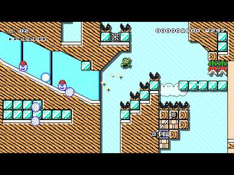 Snow Capped Adventure 1-3 by ★D-7★ 🍄 Super Mario Maker 2 ✹Switch✹ #bcq