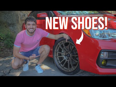 NEW WHEELS AND TIRES INSTALLED ON THE WRX! (AVID1 AV20)