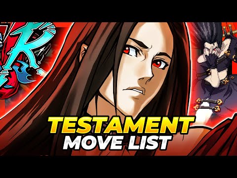 TESTAMENT MOVE LIST - Guilty Gear XX Accent Core Plus R (GGXXACPR)