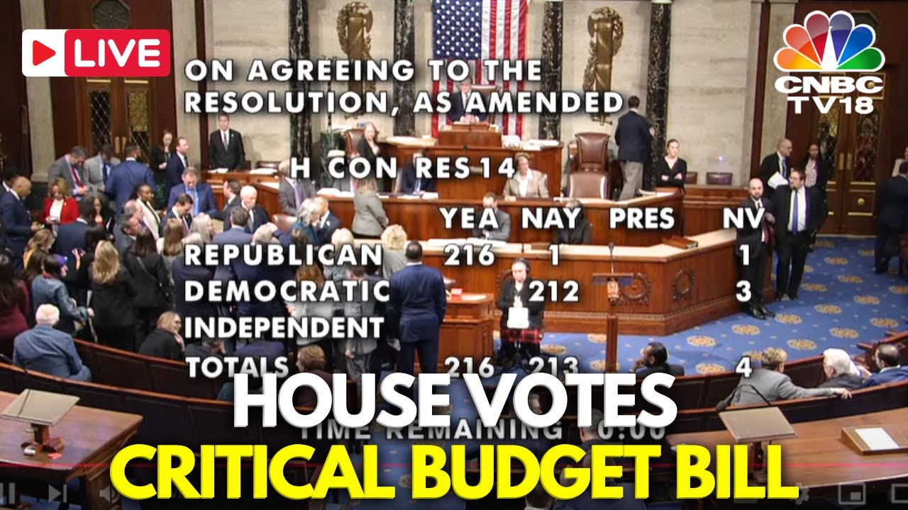 House Budget Vote LIVE: President Trump and MIke Johnson’s First Big Legislative Test | GOP | N18G