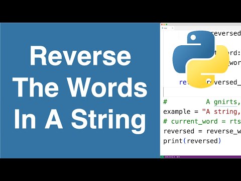 Python Reverse Words In A Given String