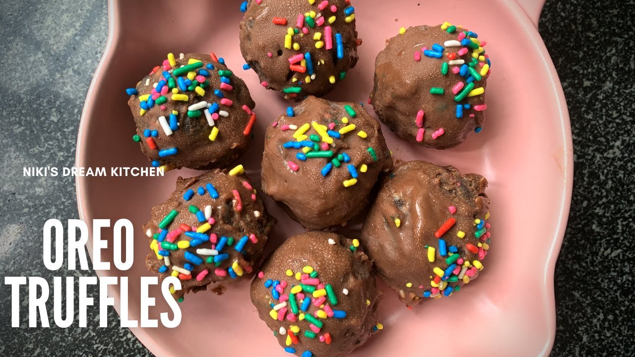 4 Ingredient OREO TRUFFLES (Super quick NO BAKE DESSERT)