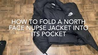How to Fold A North Face Nupse Jacket into Its Pocket
