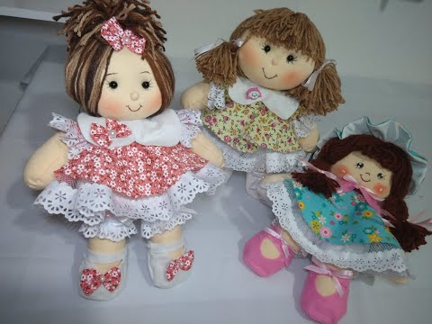 WITHOUT SPENDING TIME AND MONEY, LEARN TO MAKE A DOLL WITHOUT A BODY, AND WITH PATCHWORK.