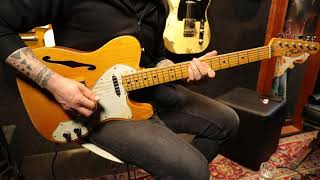 Video thumbnail for 1969 Fender Thinline Telecaster Natural by SweetspotGuitars