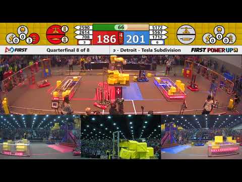 Quarterfinal 8 - 2018 FIRST Championship - Detroit - Tesla Subdivision